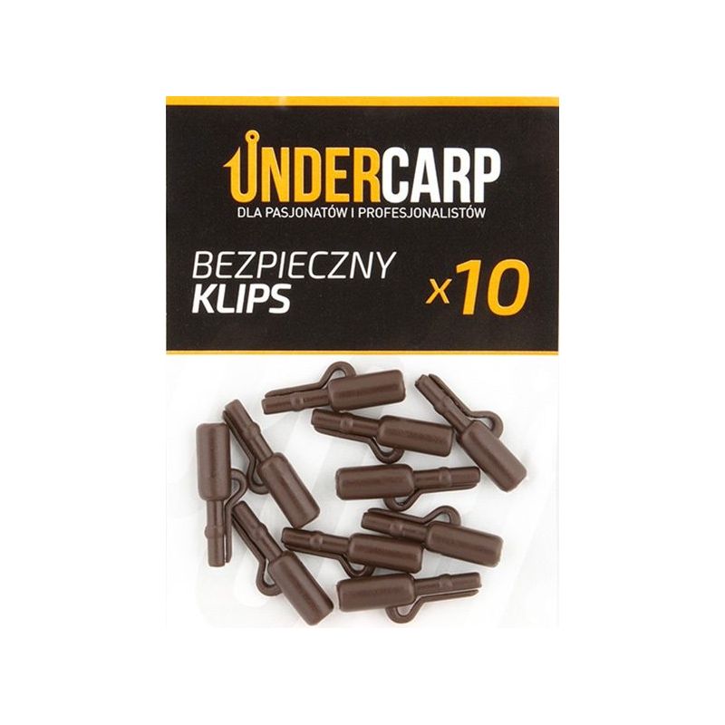 BEZPIECZNE KLIPSY UNDERCARP BRĄZOWE BEZPIECZNE KLIPSY UNDERCARP BRĄZOWE