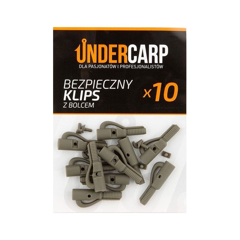 BEZPIECZNE KLIPSY UNDERCARP ZIELONE Z BOLCEM BEZPIECZNE KLIPSY UNDERCARP ZIELONE Z BOLCEM