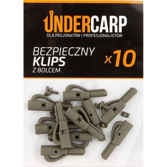 BEZPIECZNE KLIPSY UNDERCARP ZIELONE Z BOLCEM BEZPIECZNE KLIPSY UNDERCARP ZIELONE Z BOLCEM