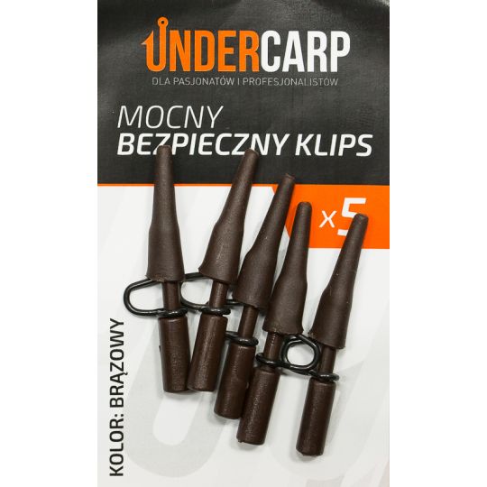 Mocny bezpieczny klips brązowy Mocny bezpieczny klips brązowy
