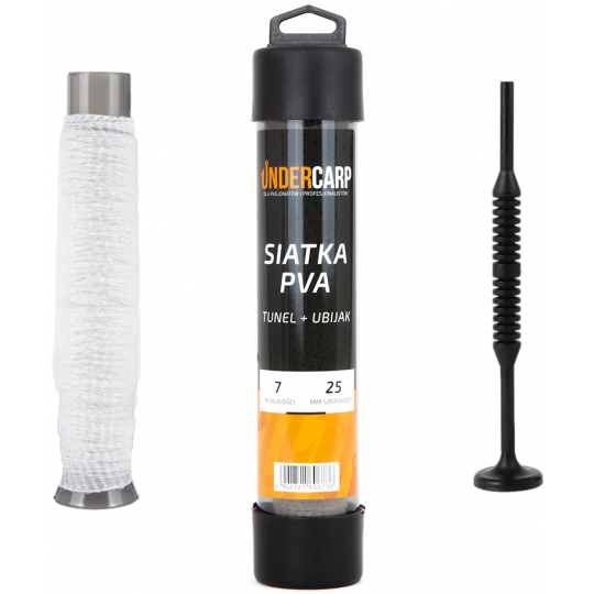 TUNEL UNDERCARP SIATKA PVA + UBIJAK 25mm 7m TUNEL UNDERCARP SIATKA PVA + UBIJAK 25mm 7m