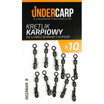 Krętlik karpiowy do szybkiej wymiany z klipsem 8