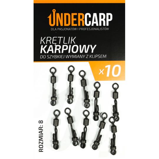 Krętlik karpiowy do szybkiej wymiany z klipsem 8 Krętlik karpiowy do szybkiej wymiany z klipsem 8