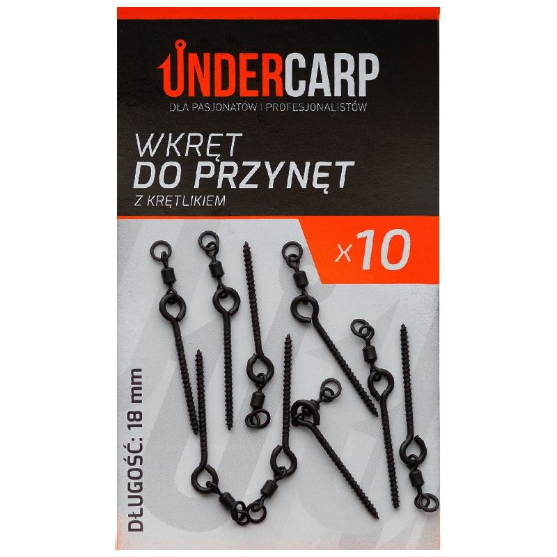 Wkręt do przynęt z krętlikiem 18 mm Wkręt do przynęt z krętlikiem 18 mm