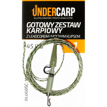 Gotowy zestaw karpiowy z leadcorem i mocnym klipse