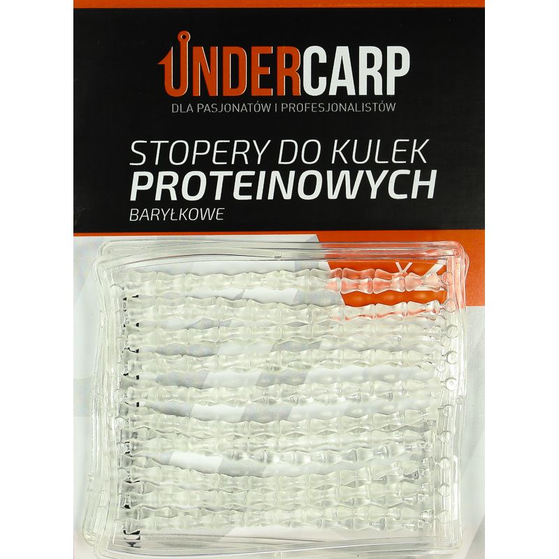 Stopery do kulek proteinowych baryłkowe przezroczy Stopery do kulek proteinowych baryłkowe przezroczy