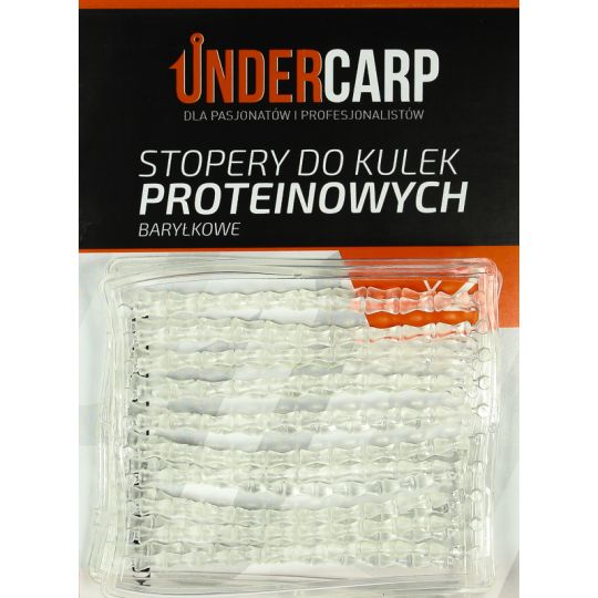 Stopery do kulek proteinowych baryłkowe przezroczy Stopery do kulek proteinowych baryłkowe przezroczy