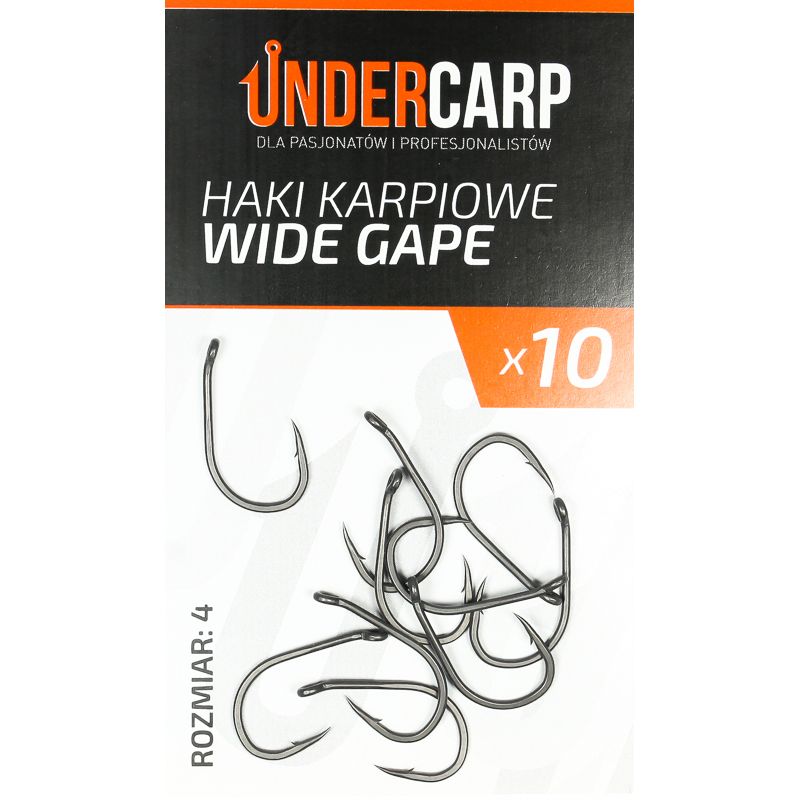 Teflonowe haki karpiowe WIDE GAPE 4 Teflonowe haki karpiowe WIDE GAPE 4