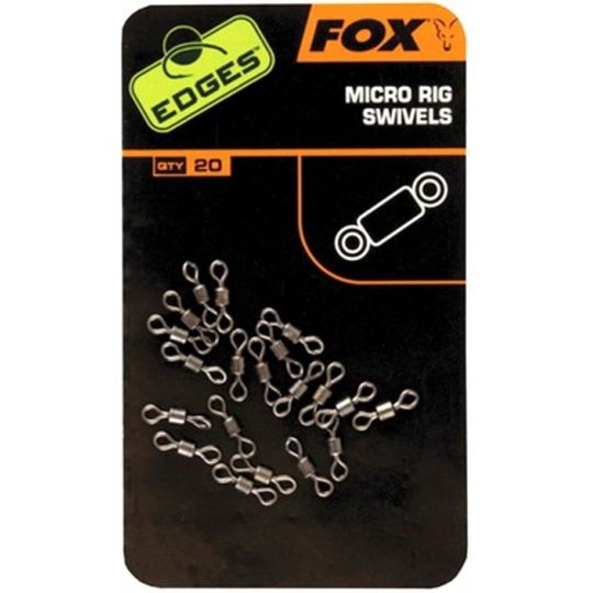 KRĘTLIKI FOX EDGES MICRO RIG SWIVEL 20szt KRĘTLIKI FOX EDGES MICRO RIG SWIVEL 20szt