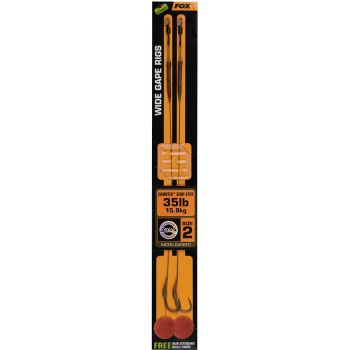 PRZYPON FOX WIDE GAPE CAMOTEX SEMI STIFF 2 35lb
