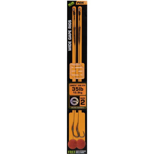 PRZYPON FOX WIDE GAPE CAMOTEX SEMI STIFF 2 35lb PRZYPON FOX WIDE GAPE CAMOTEX SEMI STIFF 2 35lb