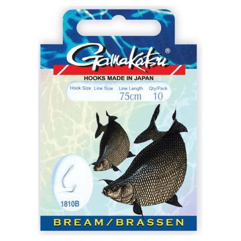 HACZYKI WIĄZANE GAMAKATSU BREAM 1810B 12 0.14mm 75 HACZYKI WIĄZANE GAMAKATSU BREAM 1810B 12 0.14mm 75