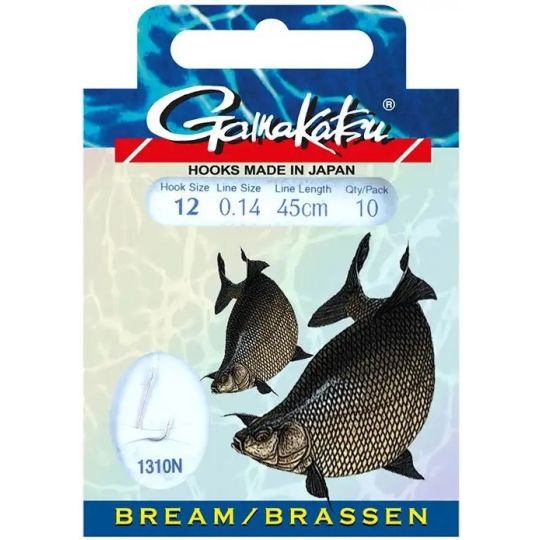 HACZYKI WIĄZANE GAMAKATSU BREAM 1310N 12 0.14mm 45 HACZYKI WIĄZANE GAMAKATSU BREAM 1310N 12 0.14mm 45