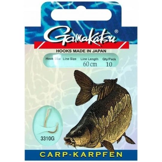 HACZYKI WIĄZANE GAMAKATSU CARP 3310G 6 0.28mm 60cm HACZYKI WIĄZANE GAMAKATSU CARP 3310G 6 0.28mm 60cm