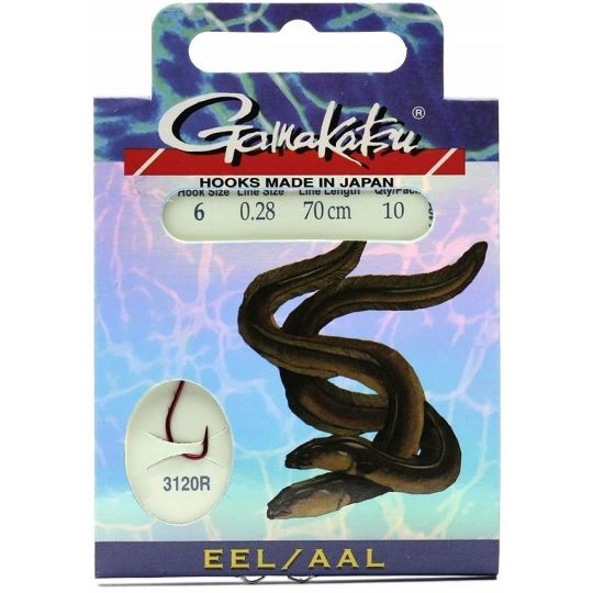 HACZYKI WIĄZANE GAMAKATSU EEL 0,26mm 8 WĘGORZOWE HACZYKI WIĄZANE GAMAKATSU EEL 0,26mm 8 WĘGORZOWE