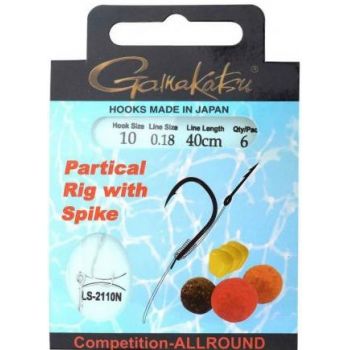HACZYKI GAMAKATSU 10 0.18mm PRZYPON Z IGŁA 7mm
