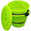WIADRO MATRIX Z POKRYWĄ + SITO BUCKET SET LIME 20L