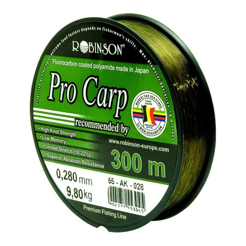 ŻYŁKA VDE- ROBINSON PRO CARP M.V.E. 0,405mm/300m ŻYŁKA VDE- ROBINSON PRO CARP M.V.E. 0,405mm/300m