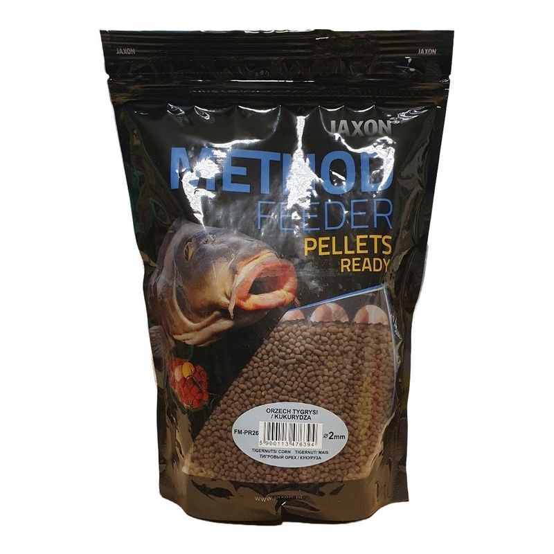 PELLET JAXON READY 2mm 500g ORZECH TYGRYSI KUKURYD PELLET JAXON READY 2mm 500g ORZECH TYGRYSI KUKURYD