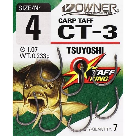 HACZYKI OWNER CT3 CARP TAFF ROZMIAR 6 KARPIOWE HACZYKI OWNER CT3 CARP TAFF ROZMIAR 6 KARPIOWE