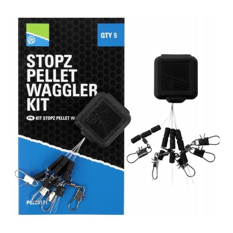 STOPERY Z AGRAFKĄ PRESTON STOPZ PELLET WAGGLER KIT STOPERY Z AGRAFKĄ PRESTON STOPZ PELLET WAGGLER KIT