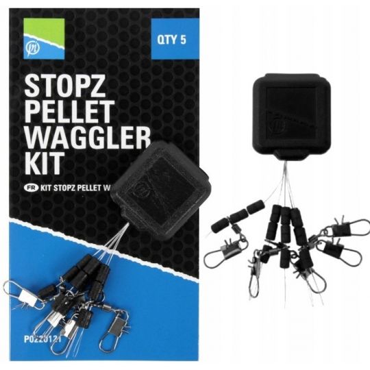 STOPERY Z AGRAFKĄ PRESTON STOPZ PELLET WAGGLER KIT STOPERY Z AGRAFKĄ PRESTON STOPZ PELLET WAGGLER KIT