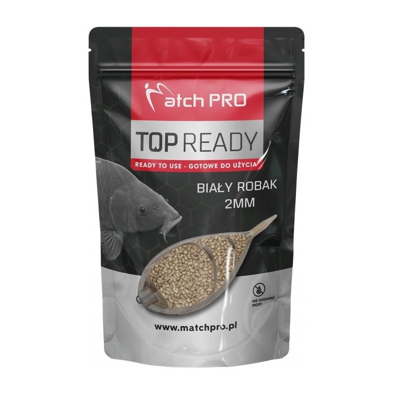 PELLET MATCH PRO READY DUO BIAŁY ROBAK 2mm 700g