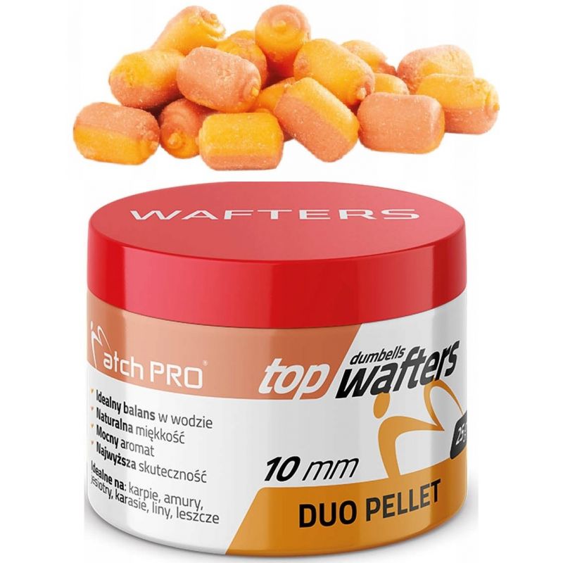 DUMBELLS MATCH PRO TOP WAFTERS DUO PELLET 10mm 25g DUMBELLS MATCH PRO TOP WAFTERS DUO PELLET 10mm 25g