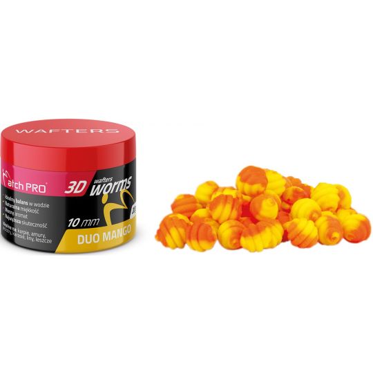 WAFTERS MATCH PRO 3D WORMS DUO MANGO 10mm 20g WAFTERS MATCH PRO 3D WORMS DUO MANGO 10mm 20g