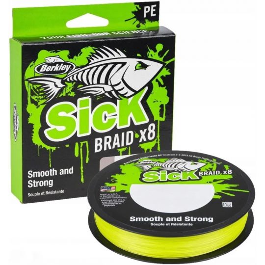 PLECIONKA BERKLEY SICK BRAID X8 0.12mm 150m GREEN PLECIONKA BERKLEY SICK BRAID X8 0.12mm 150m GREEN