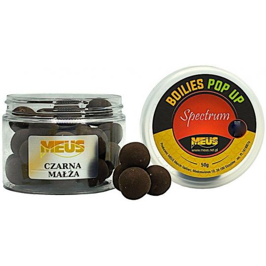 KULKI MEUS POP UP SPECTRUM 12mm 50g MAŁŻA CZARNA KULKI MEUS POP UP SPECTRUM 12mm 50g MAŁŻA CZARNA