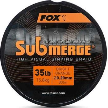 Orange Sinking Braid x 300m 0.20