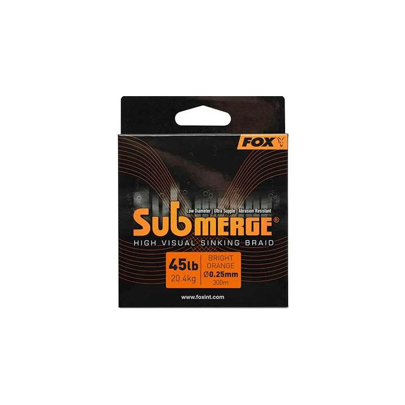 Orange Sinking Braid x 300m 0.25 Orange Sinking Braid x 300m 0.25
