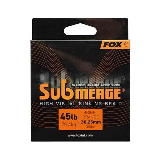 Orange Sinking Braid x 300m 0.25 Orange Sinking Braid x 300m 0.25