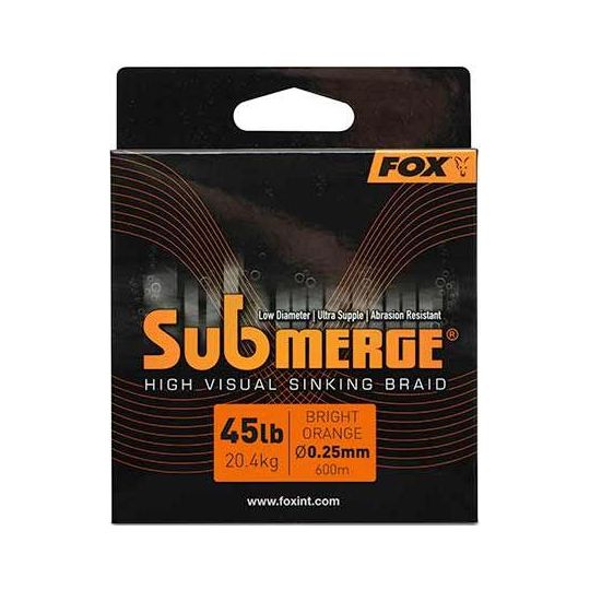 Orange Sinking Braid x 600m 0.25 Orange Sinking Braid x 600m 0.25