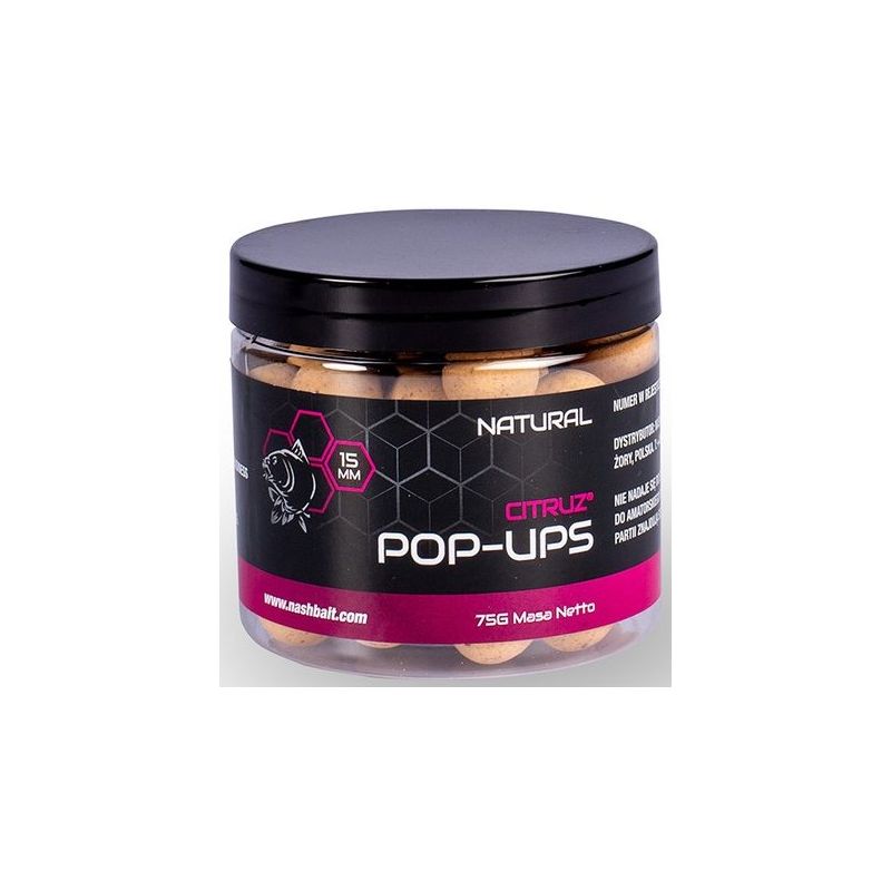 KULKI NASH CITRUZ POP UP 20mm 75g NATURAL KULKI NASH CITRUZ POP UP 20mm 75g NATURAL