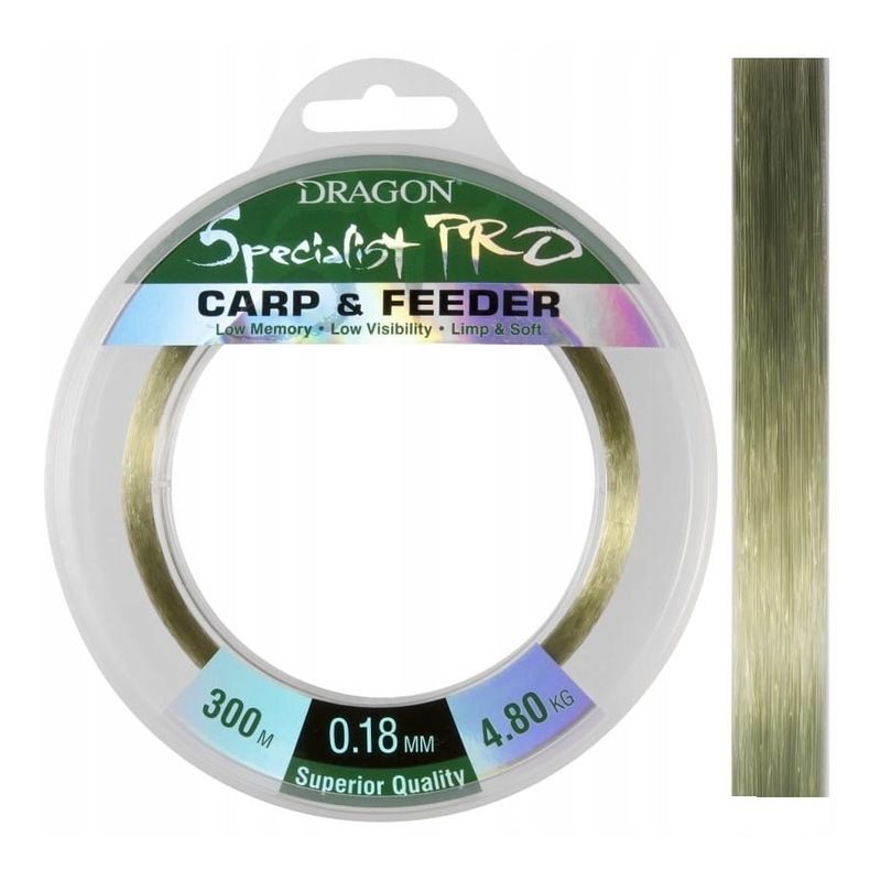 ŻYŁKA DRAGON SPECIALIST CARP FEEDER 300m 0,25mm ŻYŁKA DRAGON SPECIALIST CARP FEEDER 300m 0,25mm