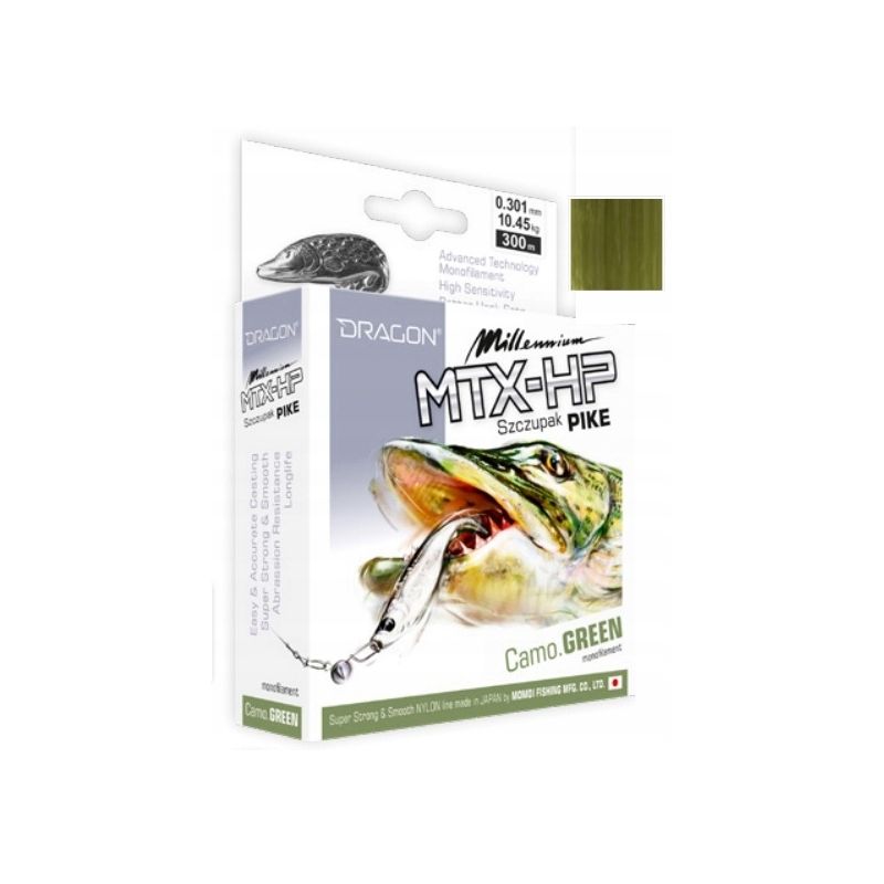 ŻYŁKA DRAGON MILLENIUM MTX-HP SZCZUPAK 150m 0.22mm ŻYŁKA DRAGON MILLENIUM MTX-HP SZCZUPAK 150m 0.22mm