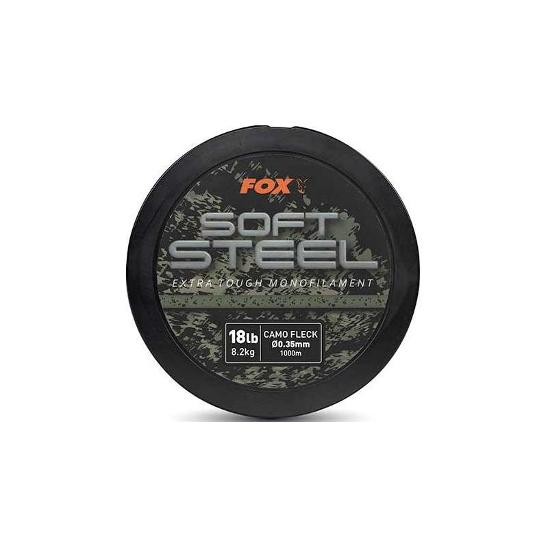 ŻYŁKA FOX SOFT STEEL FLECK CAMO MONO 0.35mm 1000m ŻYŁKA FOX SOFT STEEL FLECK CAMO MONO 0.35mm 1000m