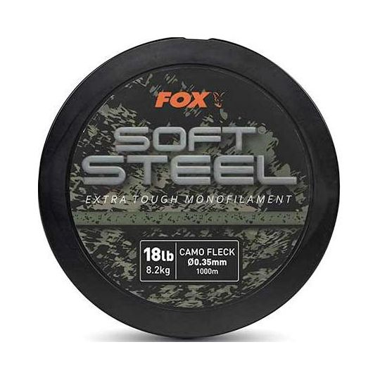 ŻYŁKA FOX SOFT STEEL FLECK CAMO MONO 0.35mm 1000m ŻYŁKA FOX SOFT STEEL FLECK CAMO MONO 0.35mm 1000m
