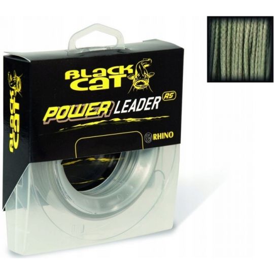 PLECIONKA BLAC K CAT POWER LEADER 1.20mm 20m 100kg PLECIONKA BLAC K CAT POWER LEADER 1.20mm 20m 100kg