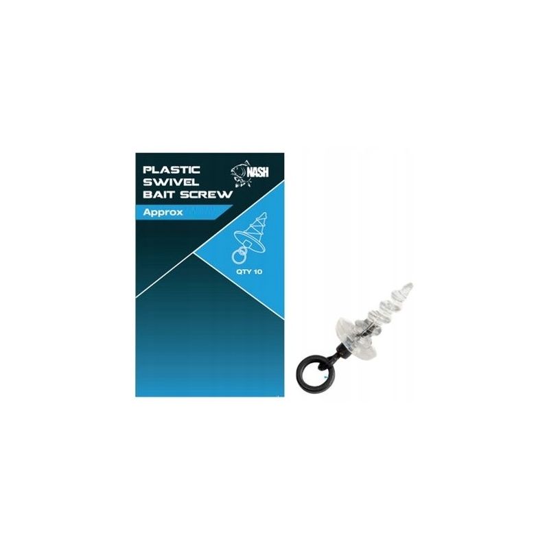WKRĘT PLASTIKOWY NASH SWIVEL BAIT SCREW 13mm WKRĘT PLASTIKOWY NASH SWIVEL BAIT SCREW 13mm