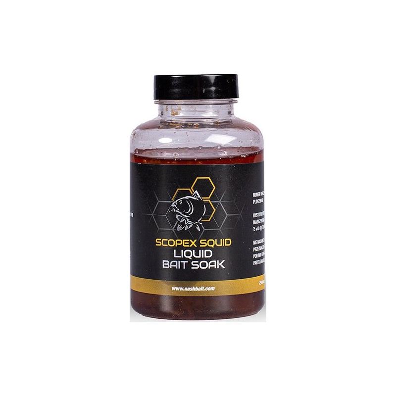 ATRAKTOR NASH SCOPEX SQUID LIQUID BAIT SOAK 250ml ATRAKTOR NASH SCOPEX SQUID LIQUID BAIT SOAK 250ml