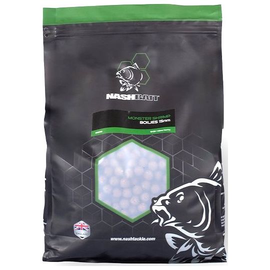 KULKI NASH MONSTER SHRIMP BOILIES 15mm 5kg KULKI NASH MONSTER SHRIMP BOILIES 15mm 5kg