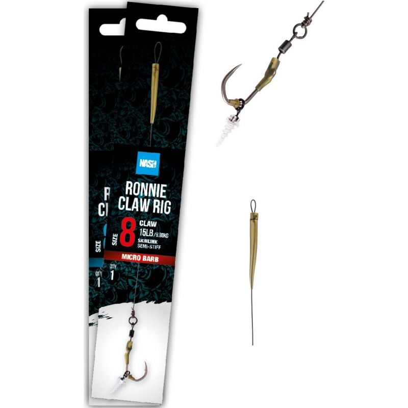 PRZYPON NASH RONNIE CLAW RIG ROZM 6 BARBLESS