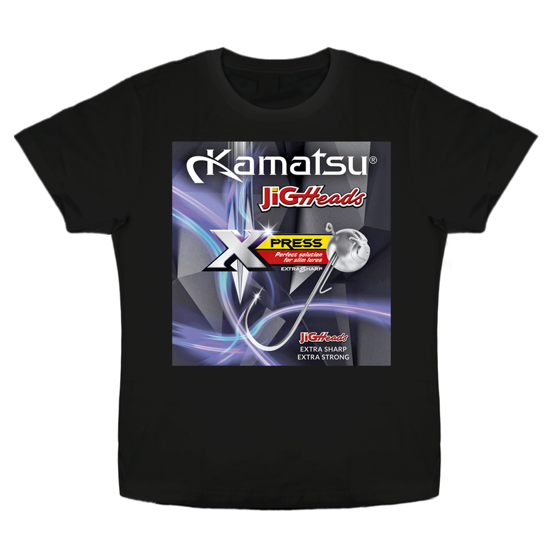 KOSZULKA KONGER KAMATSU JIG HEADS CZARNA XXL T-SH KOSZULKA KONGER KAMATSU JIG HEADS CZARNA XXL T-SH