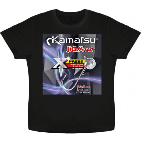KOSZULKA KONGER KAMATSU JIG HEADS CZARNA XXL T-SH KOSZULKA KONGER KAMATSU JIG HEADS CZARNA XXL T-SH