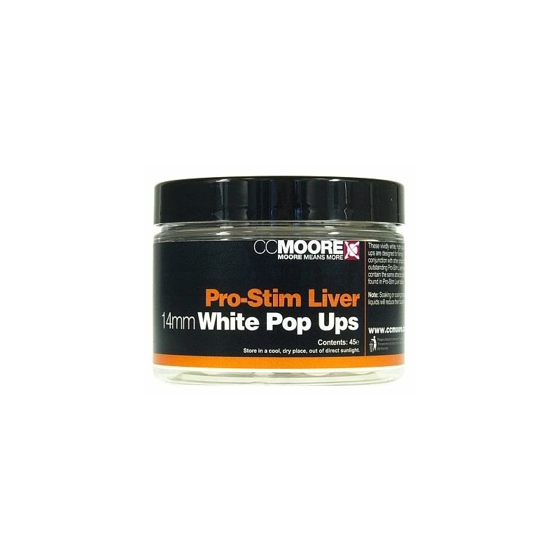 KULKI CC MOORE PRO-STIM LIVER WHITE POP UP 14mm KULKI CC MOORE PRO-STIM LIVER WHITE POP UP 14mm