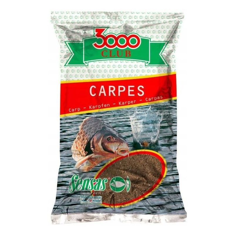 ZANĘTA SENSAS 3000 CLUB CARPES 1kg ZANĘTA SENSAS 3000 CLUB CARPES 1kg