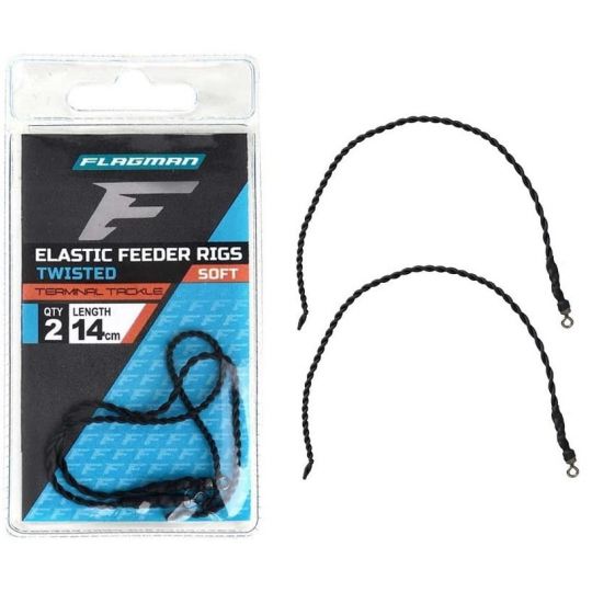 SKRĘTKA FLAGMAN ELASTIC FEEDER RIG 14cm 2szt GUMOW SKRĘTKA FLAGMAN ELASTIC FEEDER RIG 14cm 2szt GUMOW